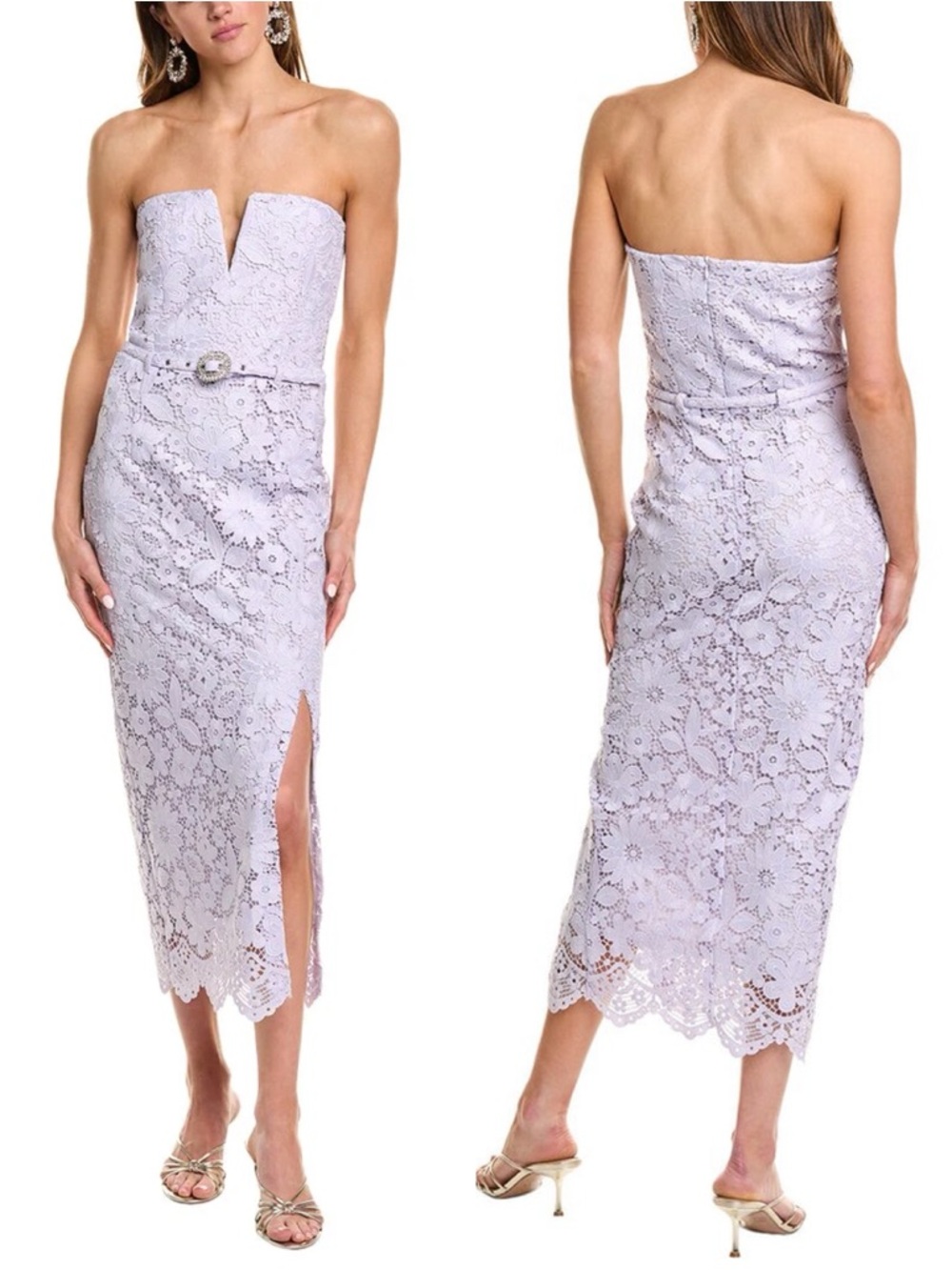 Generation Love Milette Lace Slit Midi Dress Size XS NWOT